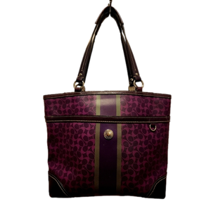 Authentic Coach Chelsea Heritage Tote inPurple 10x14